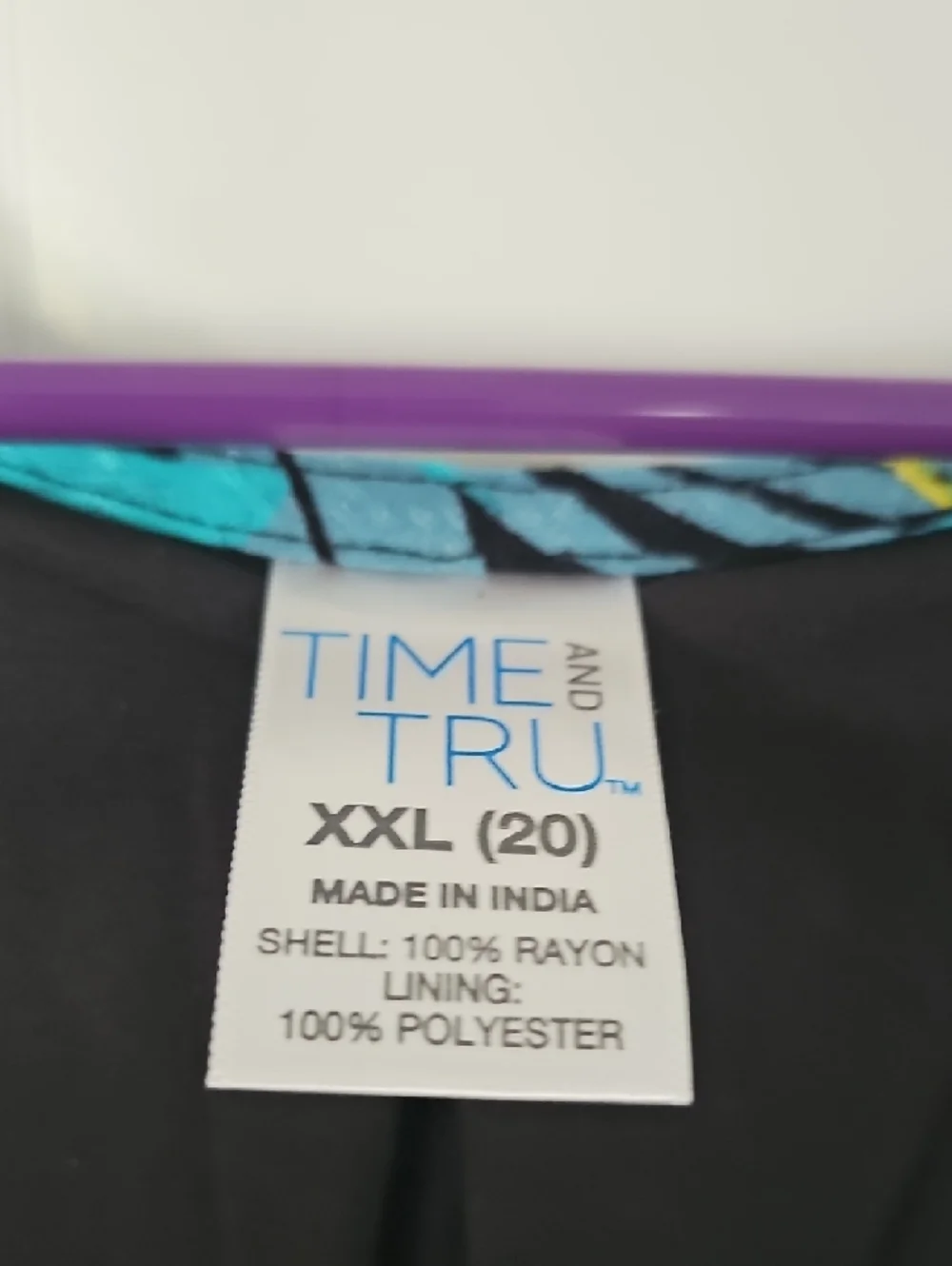 Black Tropical Midi Dress with Teal & Coral Print - Picture 4 of 4